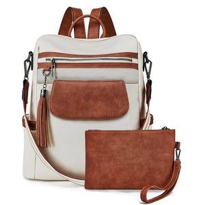 Leather Backpack Purse for Women Fashion Designer Ladies Shoulder Bags🥰